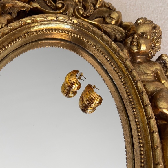 Gold and Silver Women's Earrings Set - Picture 7 of 8